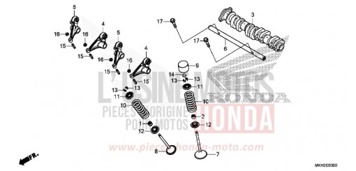 ARBRE A CAMES/SOUPAPE CRF1000DK de 2019